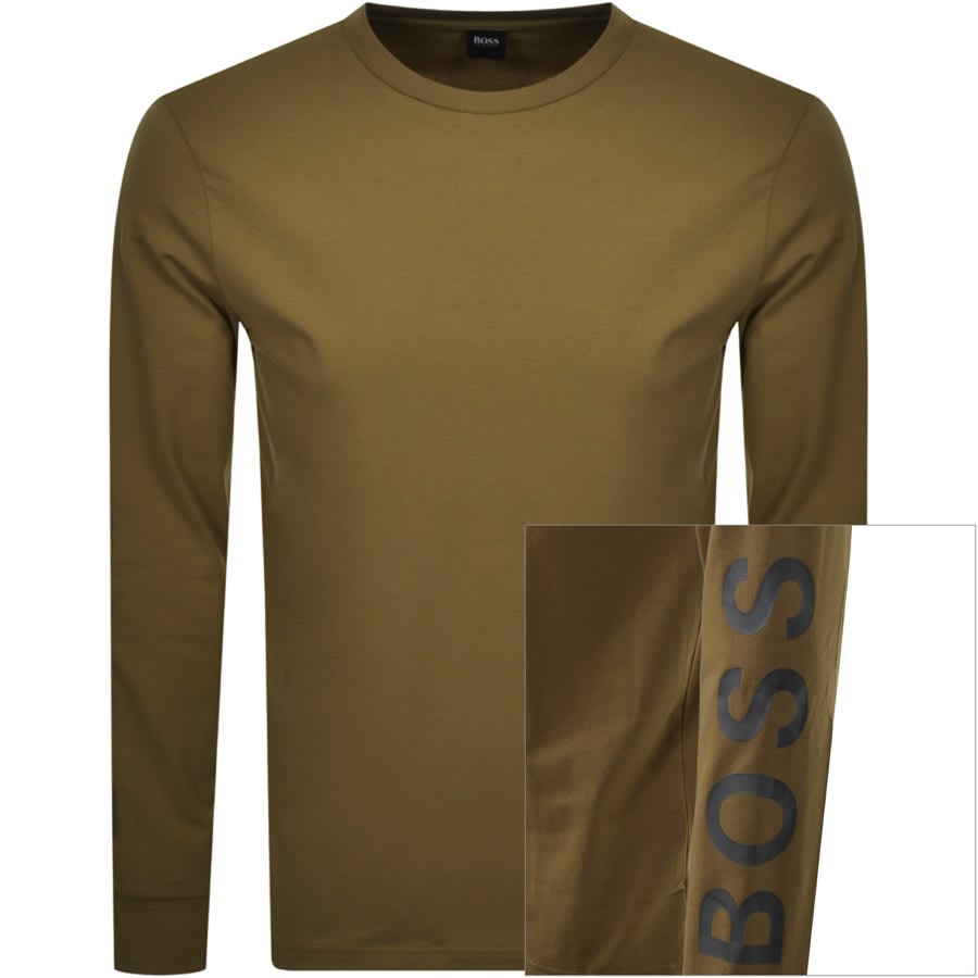 Alternative Image for ProductBOSS Long Sleeved TFlash T Shirt Green1
